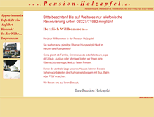 Tablet Screenshot of pension-holzapfel.de